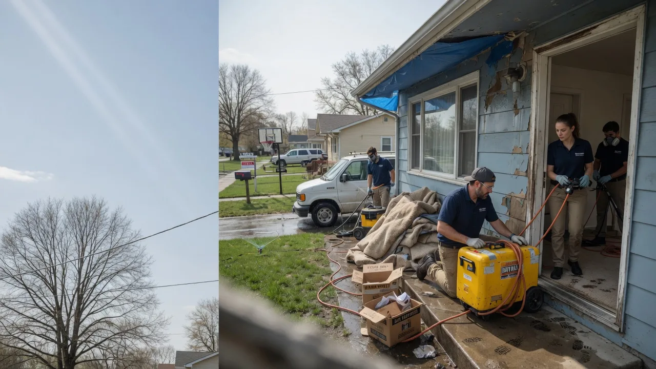 Basement Flood Cleanup in Wilmington, OH near me